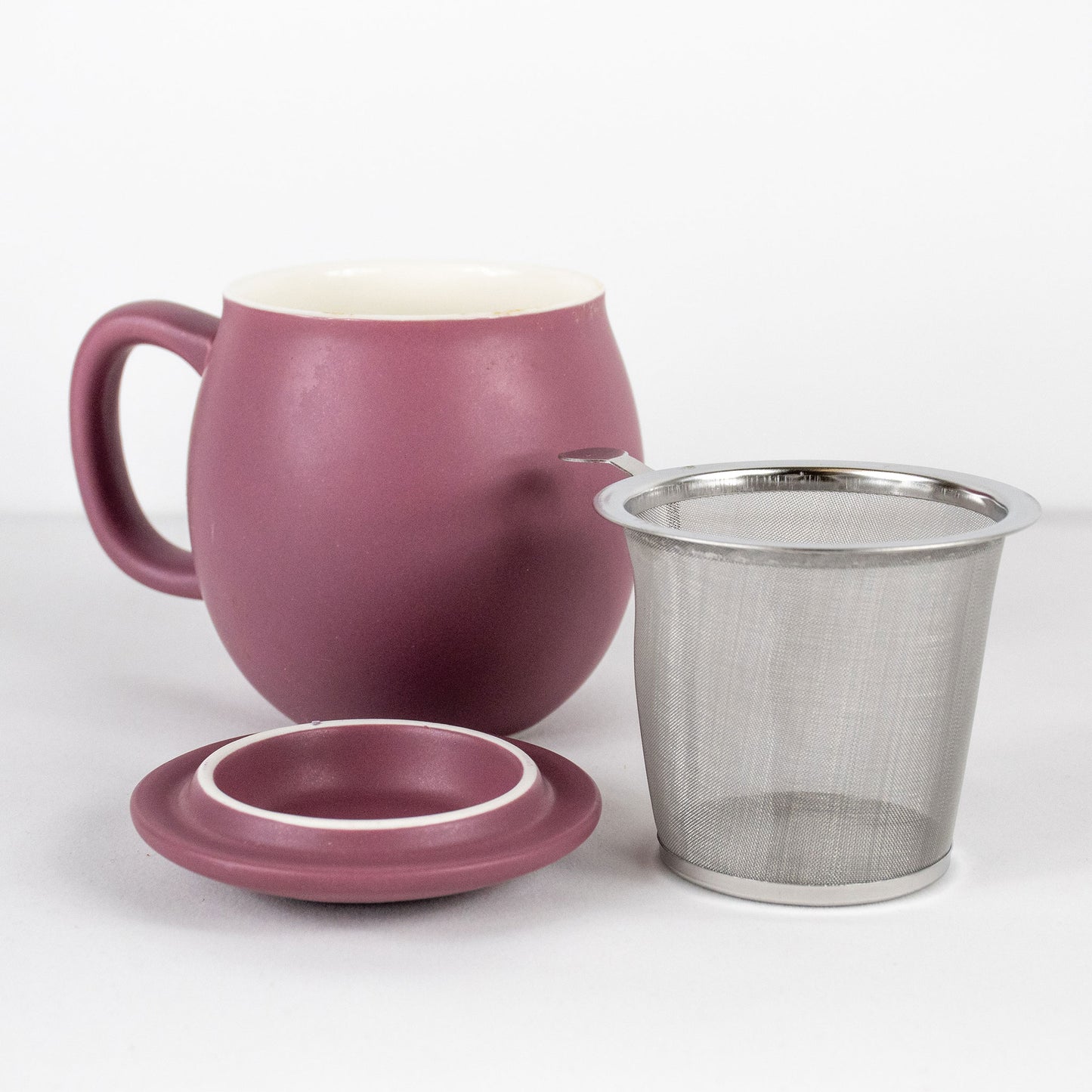 Round Colored Mug with Infuser